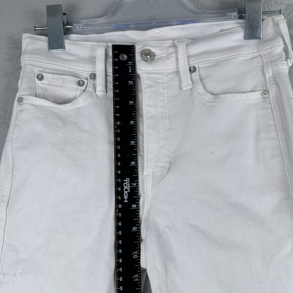 AYR All Year Round Vintage Flare Leg Jeans Mid Rise Womens Size 26 White - Picture 10 of 14